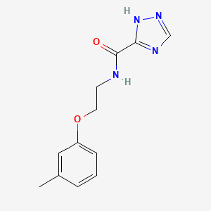 molecular formula C12H14N4O2 B1199232 N-[2-(3-methylphenoxy)ethyl]-1H-1,2,4-triazole-5-carboxamide 
