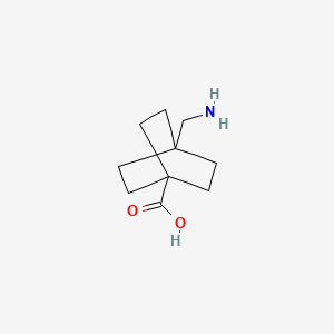 molecular formula C10H17NO2 B1199237 4-(Aminomethyl)bicyclo[2.2.2]octane-1-carboxylic acid CAS No. 24306-54-5