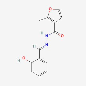 molecular formula C13H12N2O3 B11992478 N'-[(E)-(2-hydroxyphenyl)methylidene]-2-methyl-3-furohydrazide 