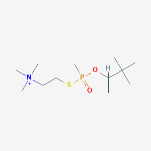 Ethanaminium, N,N,N-trimethyl-2-((methyl(1,2,2-trimethylpropoxy)phosphinyl)thio)-