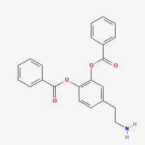 molecular formula C22H19NO4 B1199273 3,4-Dibenzoyl dopamine CAS No. 48216-85-9