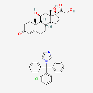 molecular formula C43H47ClN2O5 B1199283 Canesten HC CAS No. 90155-19-4
