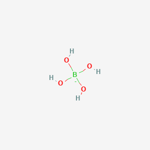molecular formula BH4O4- B1199287 Tetrahydroxyboranuide CAS No. 15390-83-7