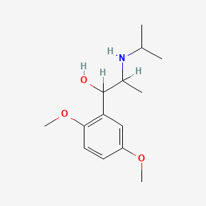 molecular formula C14H23NO3 B1199298 N-Isopropylmethoxamine CAS No. 550-53-8