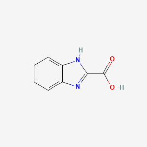 molecular formula C8H6N2O2 B1199317 1H-Benzimidazole-2-carboxylic acid CAS No. 2849-93-6