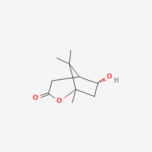 molecular formula C10H16O3 B1199323 5-exo-Hydroxy-1,2-campholide 