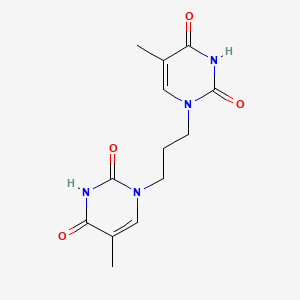molecular formula C13H16N4O4 B1199332 1,1'-Trimethylenebis(thymine) CAS No. 22917-75-5