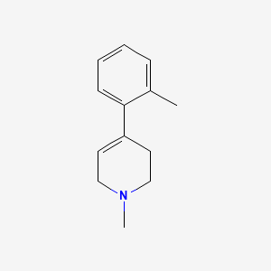 molecular formula C13H17N B1199335 1-Methyl-4-(2'-methylphenyl)-1,2,3,6-tetrahydropyridine CAS No. 102417-86-7