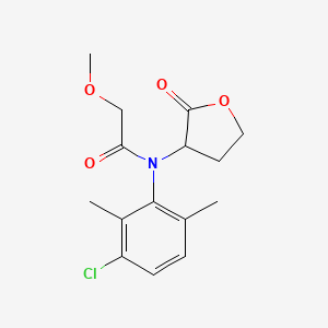 Acetamide, N-(3-chloro-2,6-dimethylphenyl)-2-methoxy-N-(tetrahydro-2-oxo-3-furanyl)-