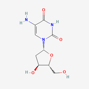 molecular formula C9H13N3O5 B1199347 5-Amino-2'-deoxyuridine CAS No. 5536-30-1