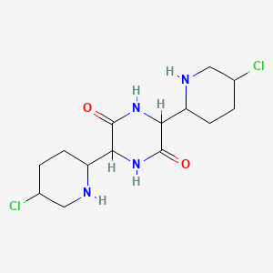 3,6-Bis(5-chloro-2-piperidyl)-2,5-piperazinedione