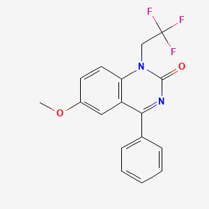 6-Methoxy-4-phenyl-1-(2,2,2-trifluoroethyl)-2-(1H)-quinazolinone