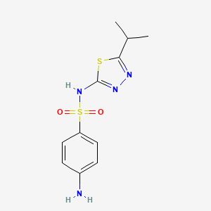 molecular formula C11H14N4O2S2 B1199354 Glyprothiazol CAS No. 80-34-2