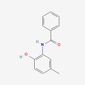 molecular formula C14H13NO2 B11993582 N-(2-hydroxy-5-methylphenyl)benzamide CAS No. 93-63-0
