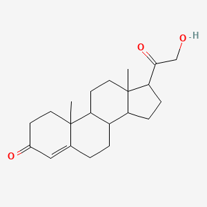 molecular formula C21H30O3 B11993701 17-(2-Hydroxyacetyl)-10,13-dimethyl-1,2,6,7,8,9,11,12,14,15,16,17-dodecahydrocyclopenta[a]phenanthren-3-one CAS No. 149009-04-1