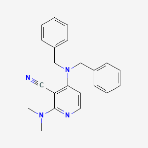 molecular formula C22H22N4 B1199378 4-(Dibenzylamino)-2-(dimethylamino)nicotinonitrile 