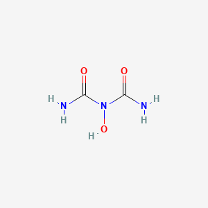 molecular formula C2H5N3O3 B1199379 3-Hydroxybiuret CAS No. 4381-13-9