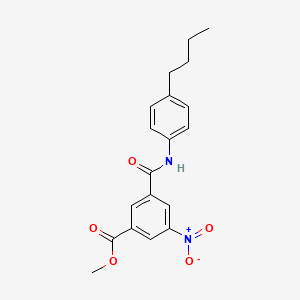 molecular formula C19H20N2O5 B11993797 Methyl 3-[(4-butylphenyl)carbamoyl]-5-nitrobenzoate 