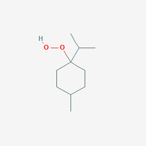 molecular formula C10H20O2 B119938 1-Hydroperoxy-4-methyl-1-propan-2-ylcyclohexane CAS No. 143970-18-7