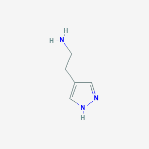 molecular formula C5H9N3 B1199380 2-(1H-吡唑-4-基)乙胺二盐酸盐 CAS No. 6429-11-4