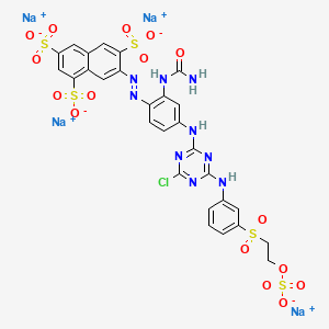 molecular formula C28H20ClN9Na4O16S5 B1199386 C.I. Reactive Yellow 145 CAS No. 80157-00-2