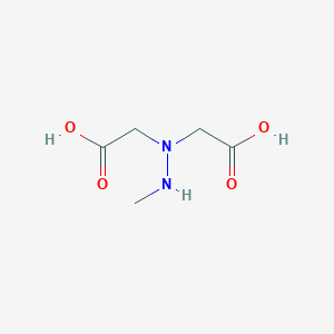molecular formula C5H10N2O4 B119939 2-[Carboxymethyl(methylamino)amino]acetic acid CAS No. 144369-99-3
