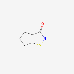molecular formula C7H9NOS B1199391 2-甲基-4,5-三亚甲基-4-异噻唑啉-3-酮 CAS No. 82633-79-2