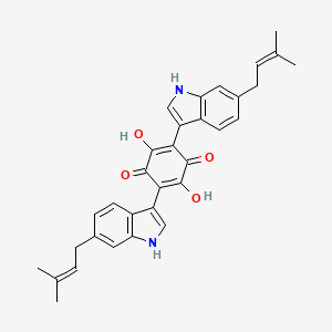 molecular formula C32H30N2O4 B1199399 Isocochliodinol 