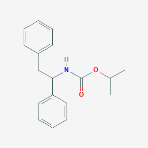molecular formula C18H21NO2 B11994077 (1,2-Diphenyl-ethyl)-carbamic acid isopropyl ester CAS No. 305860-10-0