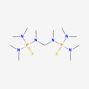 molecular formula C11H32N6P2S2 B1199409 Methylenbis-(pentamethylthiophosphorsaeuretriamid) CAS No. 26400-31-7