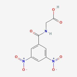 molecular formula C9H7N3O7 B1199415 n-(3,5-Dinitrobenzoyl)glycine CAS No. 16533-70-3
