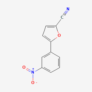 molecular formula C11H6N2O3 B11994201 2-Furancarbonitrile, 5-(3-nitrophenyl)- CAS No. 58158-94-4