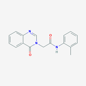 molecular formula C17H15N3O2 B11994203 N-(2-methylphenyl)-2-(4-oxoquinazolin-3(4H)-yl)acetamide 