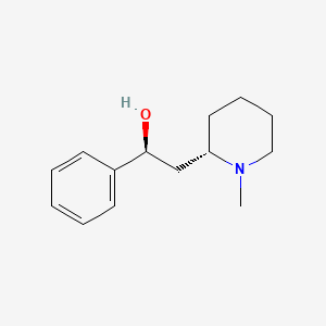 molecular formula C14H21NO B1199426 (-)-Sedamine CAS No. 497-88-1