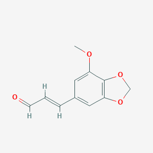 molecular formula C11H10O4 B119943 3-Methoxy-4,5-methylenedioxycinnamaldehyde CAS No. 74683-19-5