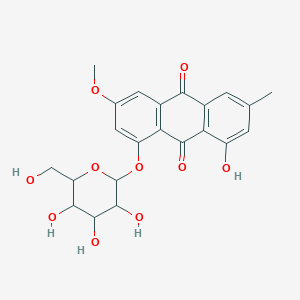 molecular formula C22H22O10 B119944 Rheochrysin CAS No. 23451-01-6
