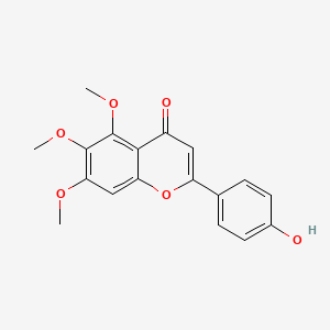 molecular formula C18H16O6 B1199450 4'-Hydroxy-5,6,7-trimethoxyflavone CAS No. 6938-18-7