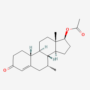 molecular formula C21H30O3 B1199451 Trestolone Acetate CAS No. 6157-87-5