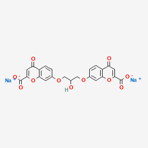 molecular formula C23H14Na2O11 B1199456 Disodium cromproxate CAS No. 37092-38-9