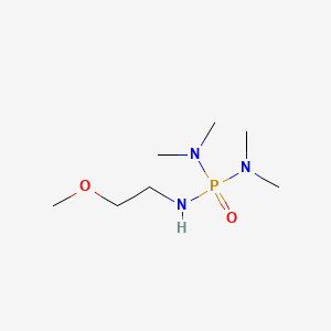 molecular formula C7H20N3O2P B1199458 Phosphoric triamide, N''-(2-methoxyethyl)-N,N,N',N'-tetramethyl- CAS No. 7326-30-9