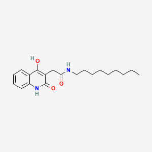 molecular formula C20H28N2O3 B11994591 2-(4-Hydroxy-2-oxo-1,2-dihydro-quinolin-3-yl)-N-nonyl-acetamide 