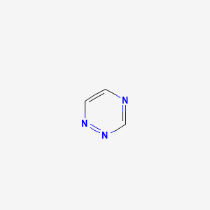 molecular formula C3H3N3 B1199460 1,2,4-Triazine CAS No. 290-38-0