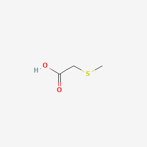 molecular formula C3H6O2S B1199463 (甲硫基)乙酸 CAS No. 2444-37-3