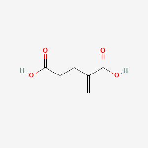 molecular formula C6H8O4 B1199464 2-亚甲基戊二酸 CAS No. 3621-79-2