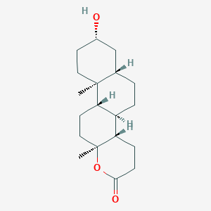 molecular formula C19H30O3 B1199466 Isoandrololactone CAS No. 2061-71-4