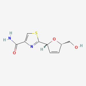 B1199471 2',3'-Didehydro-2',3'-dideoxytiazofurin CAS No. 131922-30-0