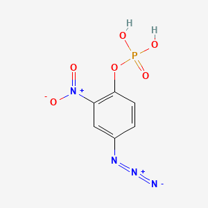 molecular formula C6H5N4O6P B1199472 4-Azido-2-nitrophenyl phosphate CAS No. 74784-75-1