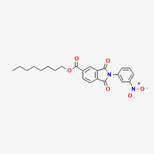 molecular formula C23H24N2O6 B11994734 Octyl 2-(3-nitrophenyl)-1,3-dioxoisoindole-5-carboxylate 