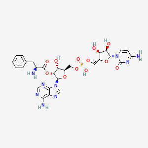 Cytidylyl-3'-5'-(2'(3')-O-L-phenylalanyl)-L-adenosine