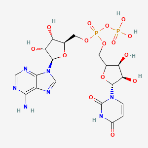 molecular formula C19H25N7O15P2 B1199477 Uridine diphosphate adenosine CAS No. 65331-79-5